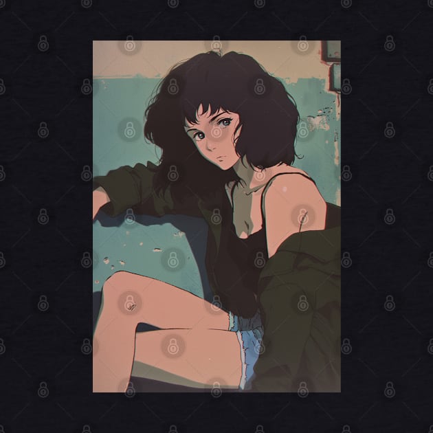 Retro Lofi Girl by peculiarbutcute